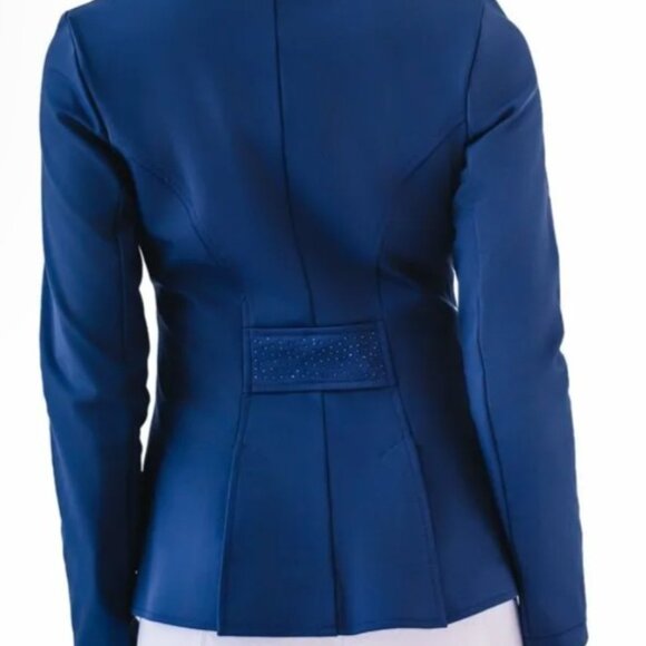 Short DRESSAGE COAT in NAVY BLUE by OVATION NEW with Tags Sizes 4-16 - Picture 3 of 8